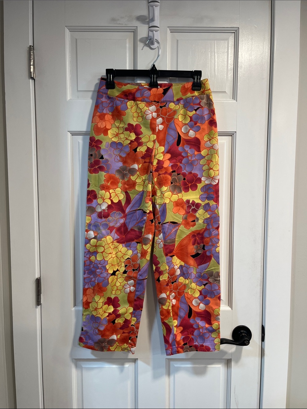 Talbots Petites Vibrant Floral Print Pants Size 4